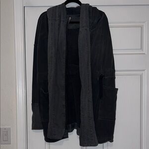 Free People Women’s Hooded Cardigan Jacket